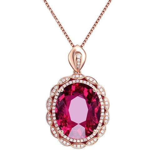 Collier De Luxe Pour Femmes, Accessoires À La Mode, Vente En Gros, Cristal Rose, Élégance, Bijoux Personnalisés, 2021