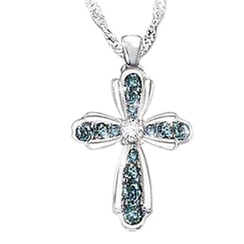 Ensemble De Bijoux De Luxe Pour Femmes, Collier, Boucles D&#39oreilles, Cadeau De Demoiselle D&#39honneur, Croix Exquise, Émeraude