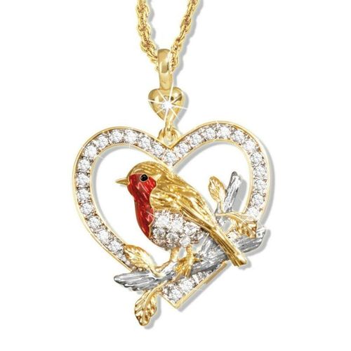 Collier Doré En Forme De C¿Ur Pour Femme, Bijoux De Luxe, Accessoire Esthétique, À La Mode, Bon Marché, Pour Halloween