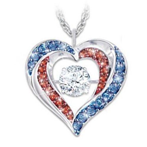 Ensemble De Bijoux En Forme De C¿Ur Pour Femmes, Collier, Accessoires Pour Femmes, Bague En Cristal Creuse