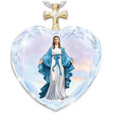 Collier À La Mode Pour Femmes, Bijoux D&#39halloween Pour Femmes, Accessoires Esthétiques Personnalisés, Collier En Cristal De Jésus