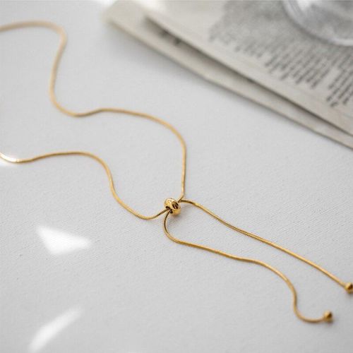 Collier À Pampilles En Acier Inoxydable Pour Femmes, Couleur Or, Joker Simple, Bijoux À La Mode, 316l, Nouvelle Collection 2021