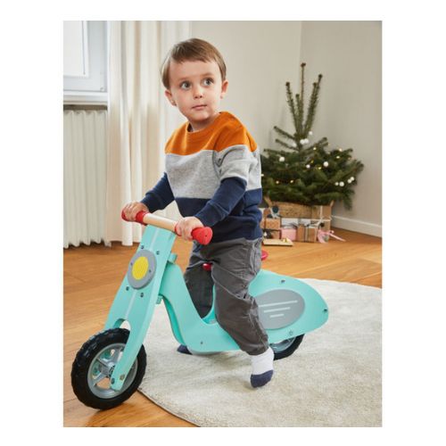 Jouet Enfant Cadeau Noel Draisienne En Bois Bebe Vélo Sans Pédale Scooter Eco Friendly