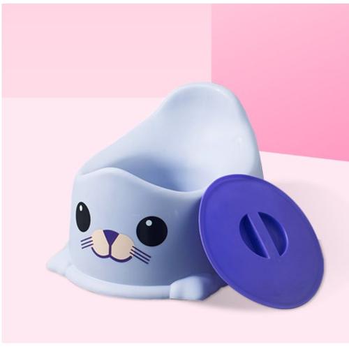 Bébé Pot Portable Mignon De Toilette Avec Housse De Rangement Détachable Toilettes Pour Enfants Faciles À Nettoyer(Bleu)