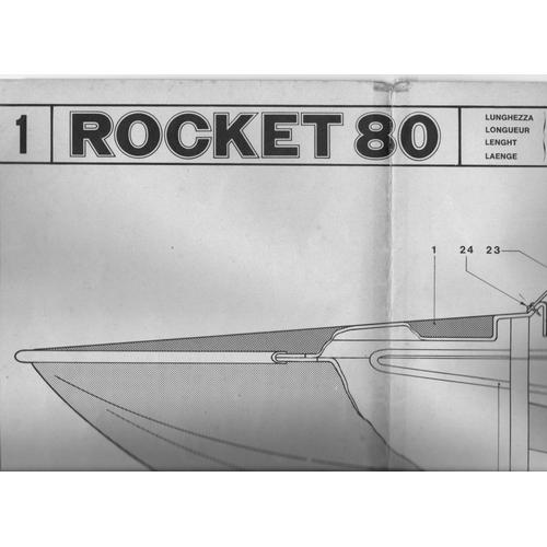 Plan Maquette Bateau Rocket 80, Édité Par Aviomodéli À Crémone (Italie)