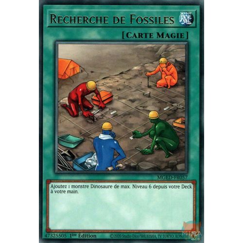 Yu Gi Oh Mged Fr057 Recherche De Fossiles Gold Rare