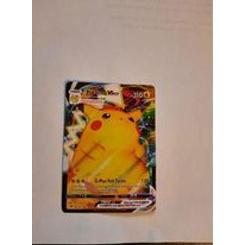 Pikachu V-Max Pv 310 044/185 - Carte Ultra Rare Full Art - Épée Et Bouclier 4 - Voltage Éclatant