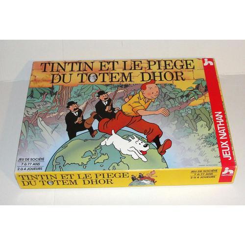 Jeu De Societe Tintin Et Milou Le Piege Du Totem D'hor Jeu Nathan 1992