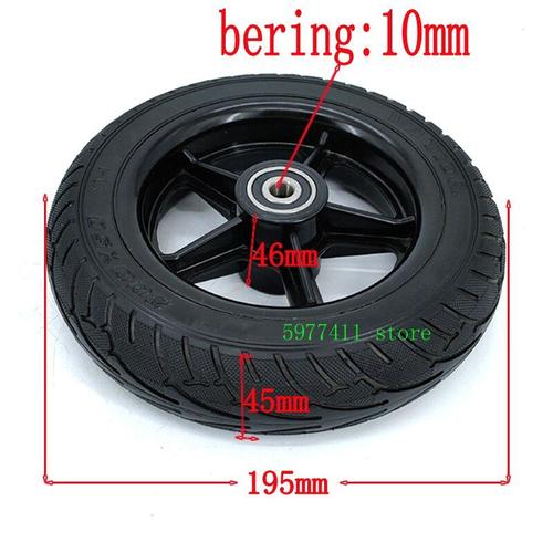 Roue Solide 200x50 De Bonne Qualité, Pneus De 8 Pouces Pour Hoverboard, Deux Roues Électriques À Auto-Équilibrage, Pneu 200x50