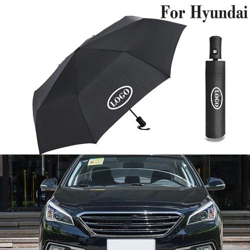 Parapluie Portable avec Logo Hyundai, automatique, ombrage de