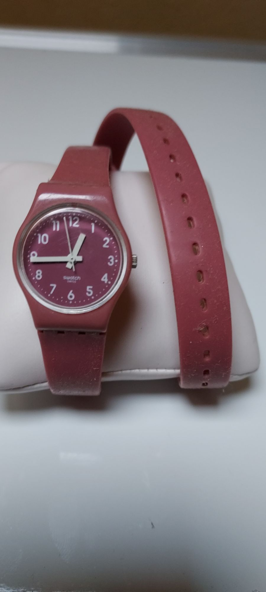 Montre femme SWATCH Paris bracelet silicone rose | Rakuten