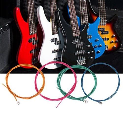 Cordes de guitare basse électrique cordes en acier 4 cordes basse  électrique cordes de couleur couleurs aléatoires cordes jauge de lumière  046 à 1.0