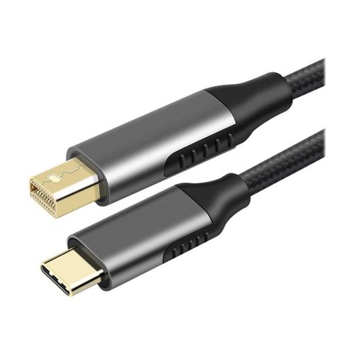 DLH - Câble adaptateur - USB-C (M) pour Mini DisplayPort (M) - 1.8 m - support pour 4K60Hz - noir