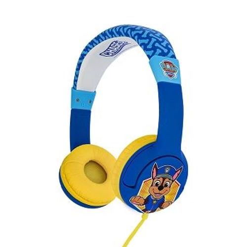 CASQUE AUDIO AVEC FIL OTL JUNIOR PAW PATROL CHASE BLEU ET JAUNE