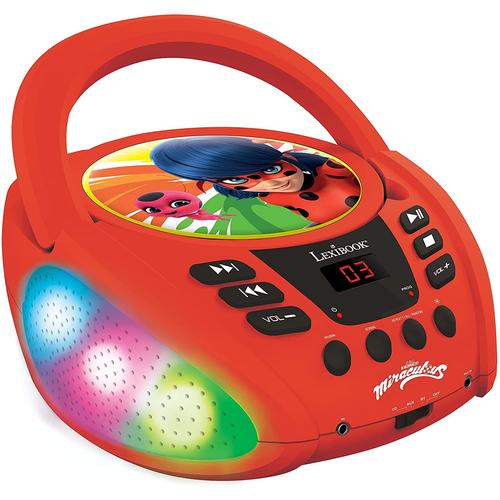 Lexibook RCD109MI Miraculous Lecteur CD Bluetooth pour Enfants