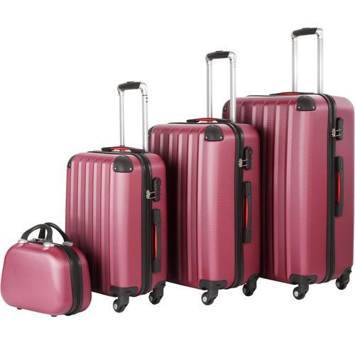 Set de 4 valises PUCCI - rouge bordeaux