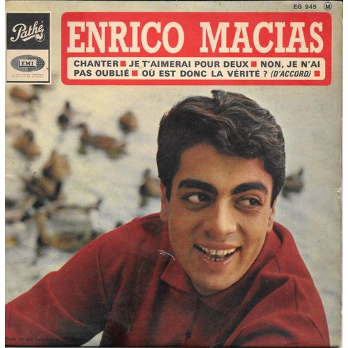 Chanter / Je T'aimerai Pour Deux / Non, Je N'ai Pas Oublié / Où Est Donc La Vérité ? (D'accord) [Vinyle 45 Tours 7"]