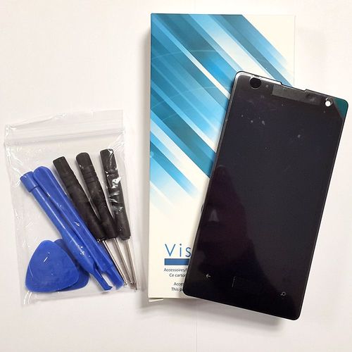 Ecran Vitre Complet Sur Chassis Pour Nokia Lumia 520 Noir + Outils