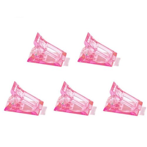 Pinces À Ongles Pour Ongles En Gel, Paquet De 5 Rose Rose
