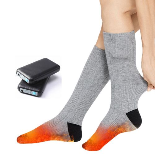 Chaussettes Chauffantes À Batterie 4000 Mah Gris M