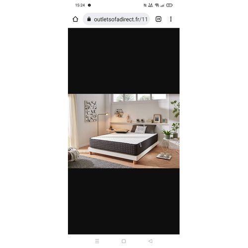 Matelas latex et soumier 160/200