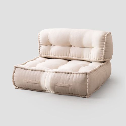 Canapé Modulable En Coton Yebel Beige Crème