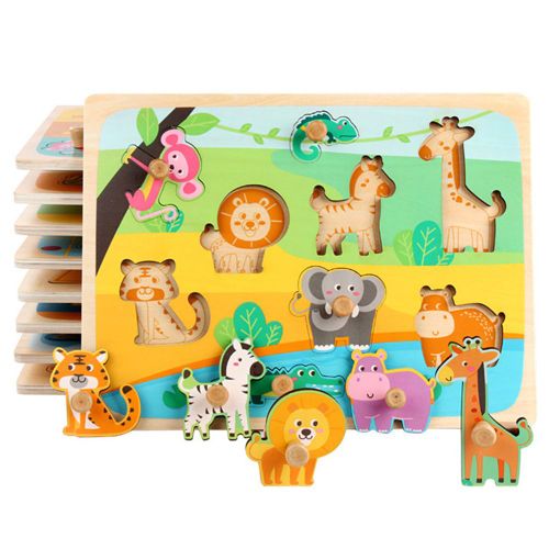Caractéristiques De La Voiture D'animaux Insecte Mer Jigsaw Puzzles Puzzles Enfants Enfants Jouets Éducatifs, Les Produits Comprenant: 6