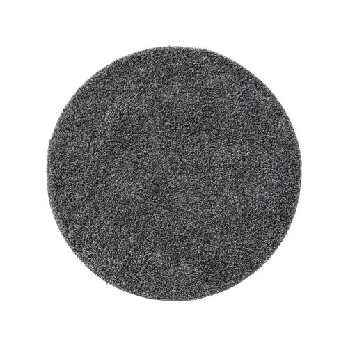 Benuta Essentials Tapis À Poils Longs Soho Gris Diamètre 120 Cm Rond