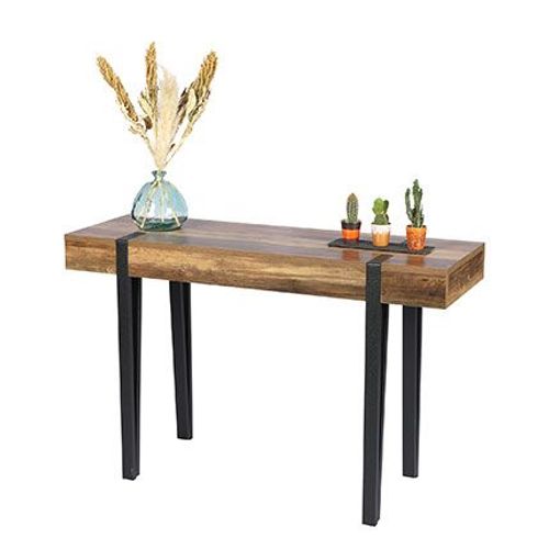Console 120x40x76 Cm En Bois Et Métal - Vanoise