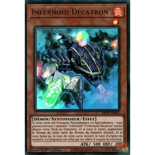 Yu Gi Oh Brol Fr081 Infernoid Décatron Ultra Rare
