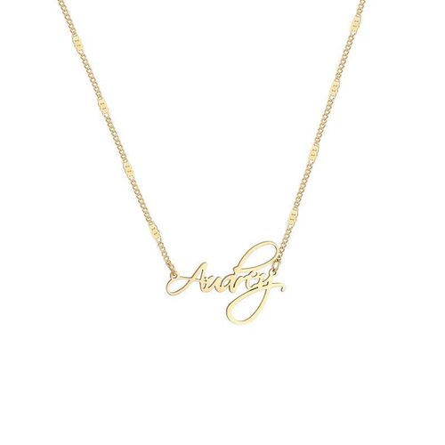 Collier En Acier Inoxydable Pour Femmes, Couleur Or, Lettre, Simple, À La Mode, 316l, 2021