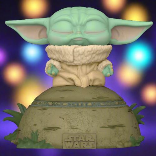 Funko Pop! Star Wars The Mandalorian- The Child Using The Force (Lights And Sounds)