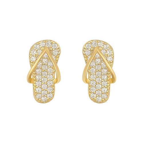 Pantoufles Géométriques En Alliage Doré, Boucles D'oreilles À Strass, Pour Femmes Et Filles, Accessoires Bijoux De Fête À La Mode, 2021