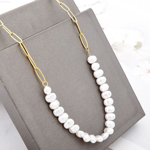 Colliers Épais En Acier Inoxydable 316l Pour Femmes, Couleur Or, Perles, Ras Du Cou, Tendance, Nouvelle Mode, Bijoux Cadeaux De Festival, 2021
