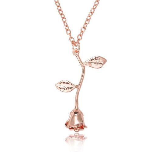 Collier Avec Pendentif En Fleur De Rose Pour Femme, Bijou Maxi Ras Du Cou, Style Boho, Nouvelle Collection 2018, N636
