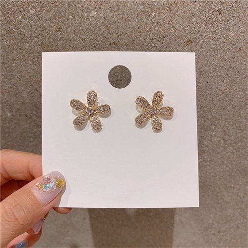 Boucles D'oreilles Plante Colorée Pour Femmes, Nouvelle Mode, Petite Perle, Pétale, Fleur, Bijoux Élégants Et Charmants, 2020