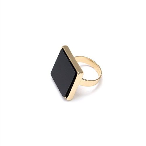 Bague Géométrique Carrée De Couleur Coquillage, Personnalité Bohème Exagérée, Mode, Bijoux Pour Femmes, Cadeau, Accessoires De Mariage