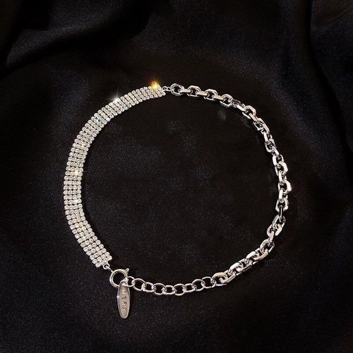 Collier Chaîne De Clavicule En Cristal Mosaïque Pour Femmes, Personnalité, Tendance, Tendance, 2020