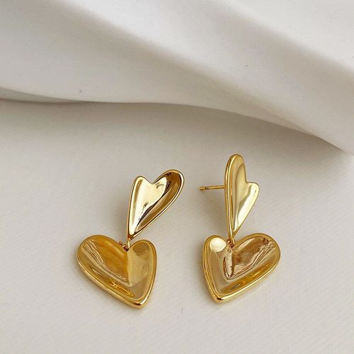 Boucles D'oreilles En Métal, Pendentif En Forme De C¿Ur, Hip-Hop, Punk, Mode, À Clous, Pour Femmes, Bijoux De Fête, Cadeaux, Accessoires, 2021