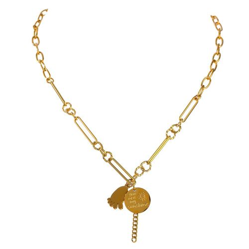 Collier Ras Du Cou Rond Géométrique, En Acier Inoxydable, Métal, Couleur Or, Chaîne 18 K, Titane, Bijoux