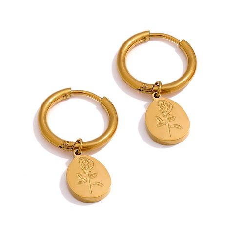 Collier Avec Pendentif Fleur En Acier Inoxydable Pour Femme, Bijou De Haute Qualité En Métal, Titane Et Acier, Cadeau De Gala