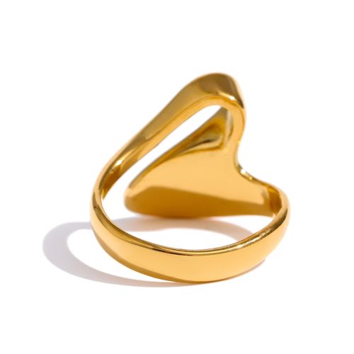 Bague Irrégulière En Acier Inoxydable 316l, Anneau Géométrique En Métal Doré, Bijoux Minimalistes, Nouvelle Collection