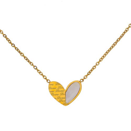 Collier Avec Pendentif En Coquillage Naturel, En Acier Inoxydable De Haute Qualité, Ras Du Cou En Métal, À La Mode, Pour Anniversaire