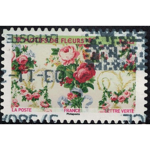 France 2021 Oblitéré Used Motifs De Fleurs Roses Y&t 1991 Su