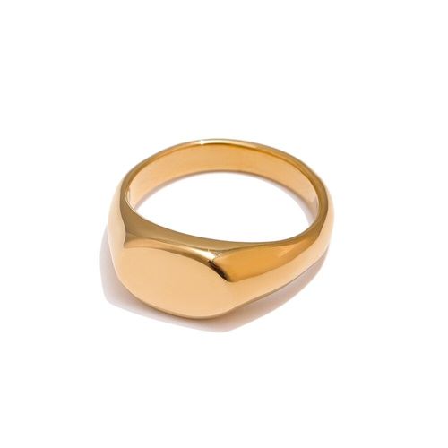 Bague Minimaliste En Acier Inoxydable 18 K, Bijoux Pour Femmes, Texture Métal Doré, Cadeau, 2021