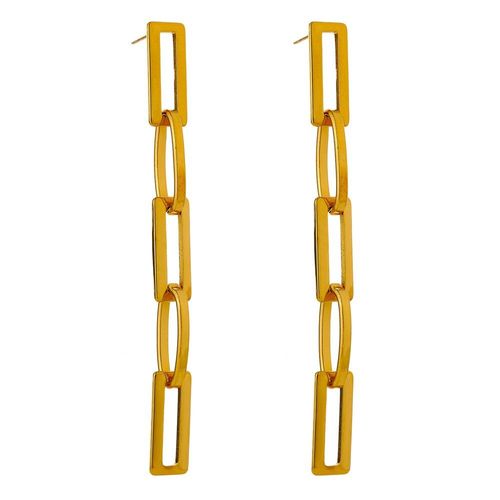 Boucles D'oreilles En Acier Inoxydable 18 K Pour Femme, Bijoux De Haute Qualité, Formes Géométriques, Simples, Carrées
