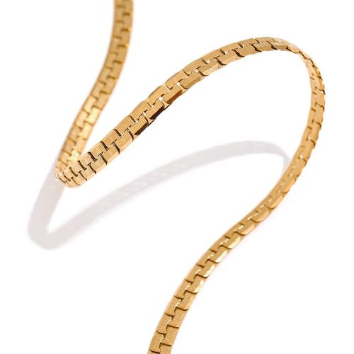 Collier Et Bracelet En Acier Inoxydable, Ensemble De Bijoux Minimaliste En Métal Doré Et Étanche, Cadeau Pour Femmes, Nouvelle Collection