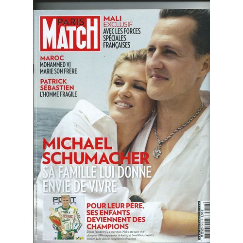 Paris Match 20/11/2014 Schumacher, Souchon & Voulzy, Soeur Critina, Bryan Ferry, Daniela Lumbroso, Chabouté, Kassovitz, Valeria Bruni Tedeschi, Adamo, Sébastien, Dior, Yves Saint Laurent, Sharon Stone