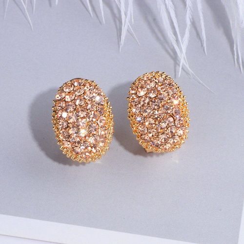 Boucles D'oreilles De Mariage Romantiques Pour Femmes, Élégantes, Couleur Champagne, En Cristal, Bijoux, Accessoires Pour Cadeaux, Wx193