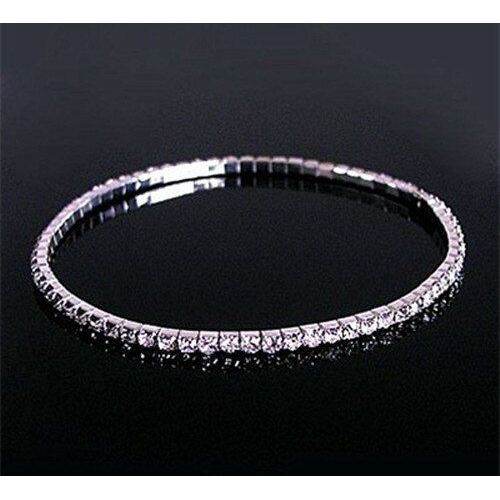 1/2/3/4/5 Rangées Bracelet Mode Bijoux De Mariage Pour Mariée, Cristal Strass Bracelet Extensible Bracelet Bracelet Bling Bracelet Pour Les Femmes